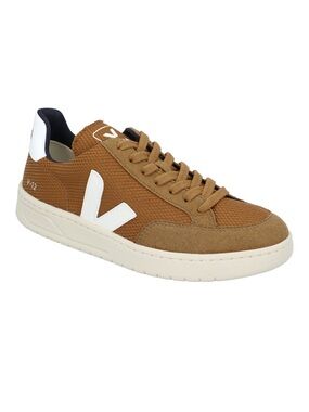 Veja V-12 Men's Tan and White Low-Top Sneaker